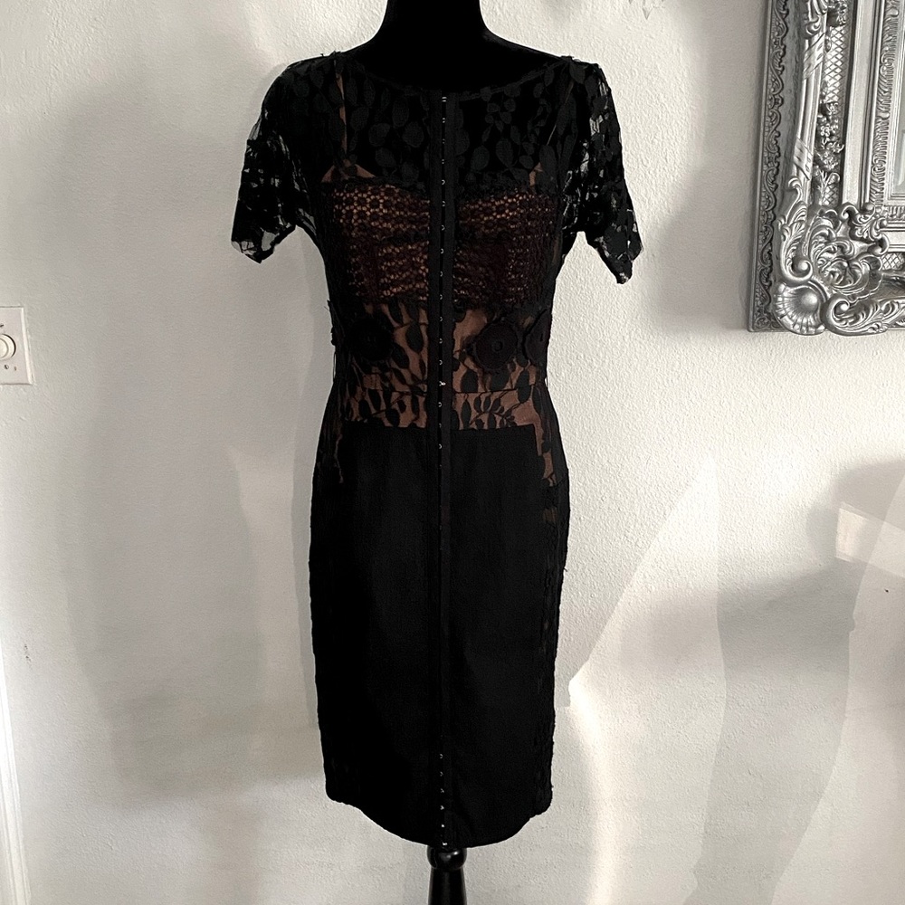 Black laced dress